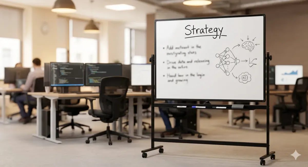 strategy on a whiteboard